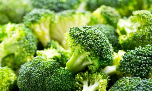 fresh broccoli as abstract background
